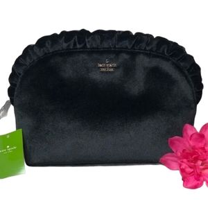 Kate Spade Black Dawn Place Velvet Marcy Bag
